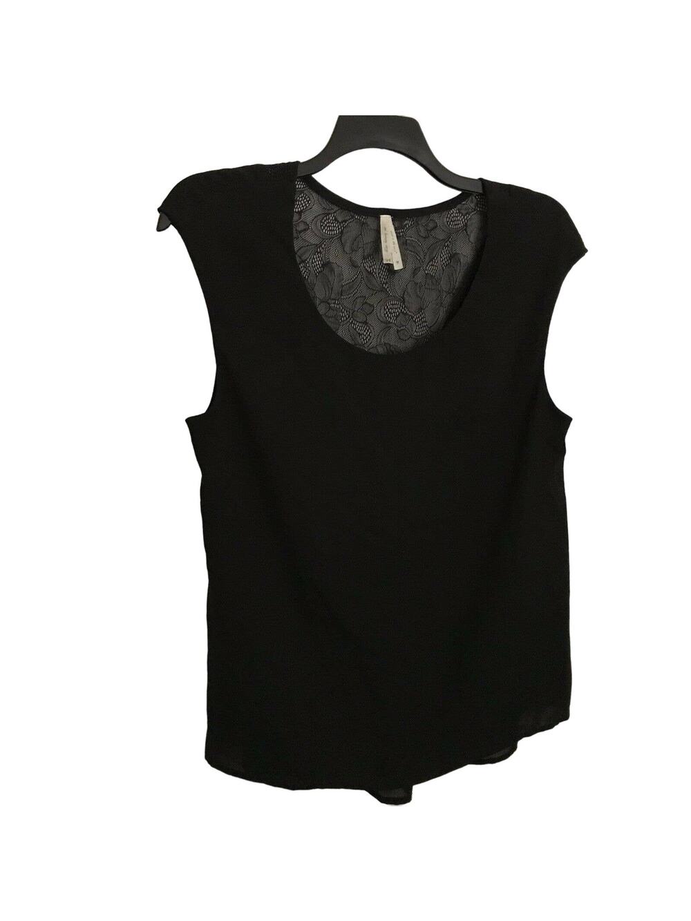 SHE Soul Harmony Energy Black Top With Lace Inset - Size Medium - Whimsygoth